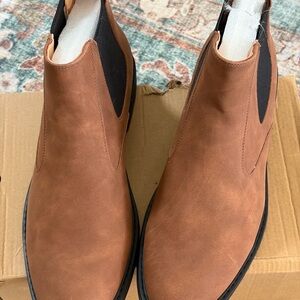 Men’s Tan Leather Ankle Boots
